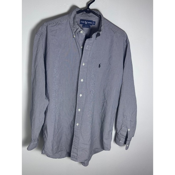 Men’s‎ Ralph Lauren Long Sleeve Size Medium Button Up.  See Details - Picture 1 of 7